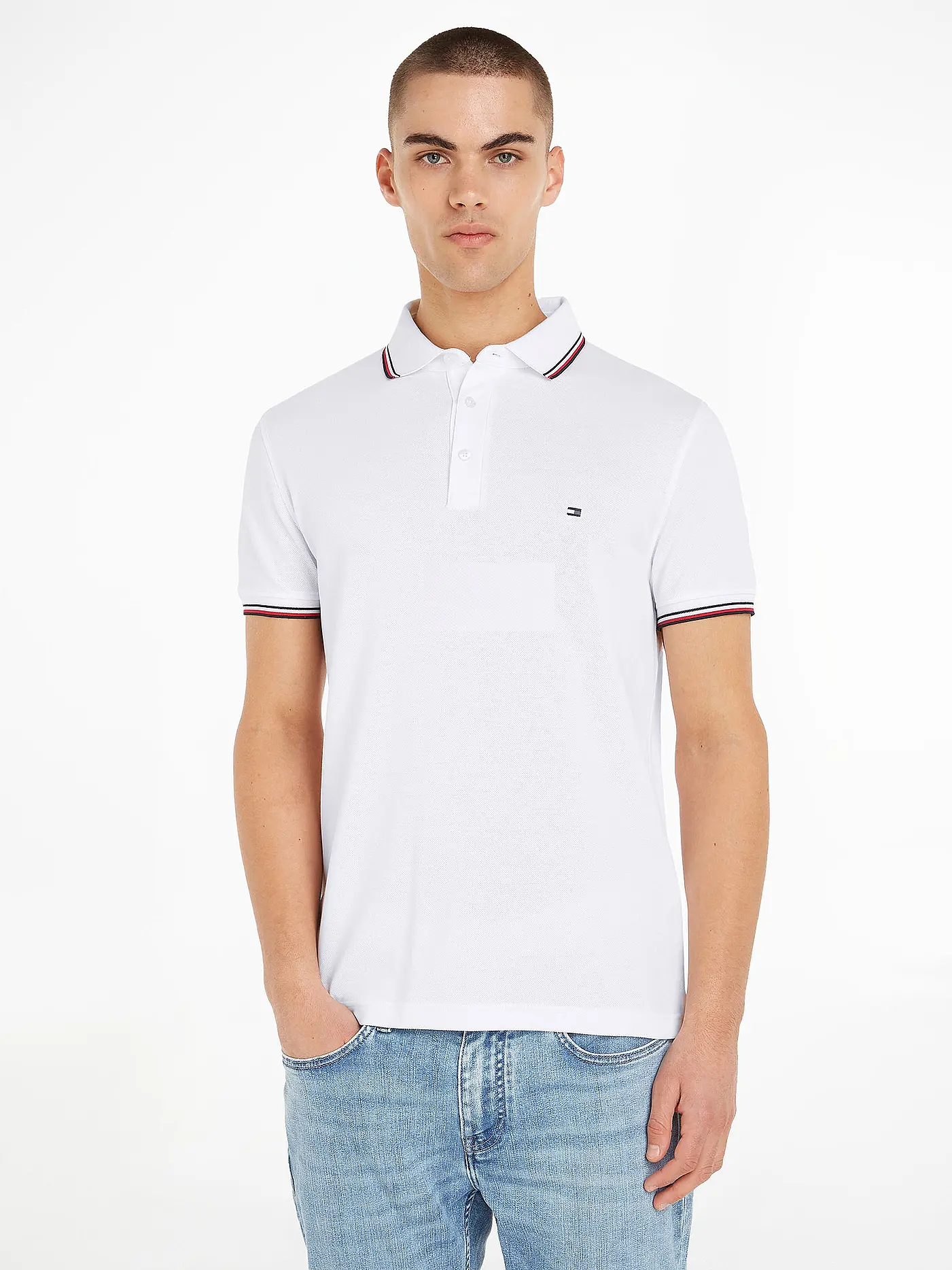 TOMMY HILFIGER | Poloshirt | weiss